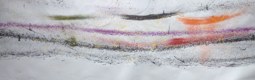Fig. 12. Waterbased paint on paper 175x54 cm